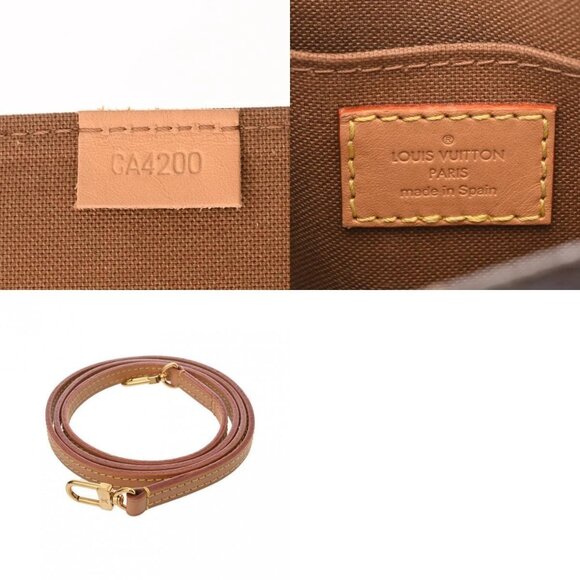 LOUIS VUITTON Monogram Petite Sac Plat Old Model 2WAY Brown - Picture 13 of 13